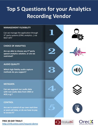 Top 5 questions for your analytics recording vendor